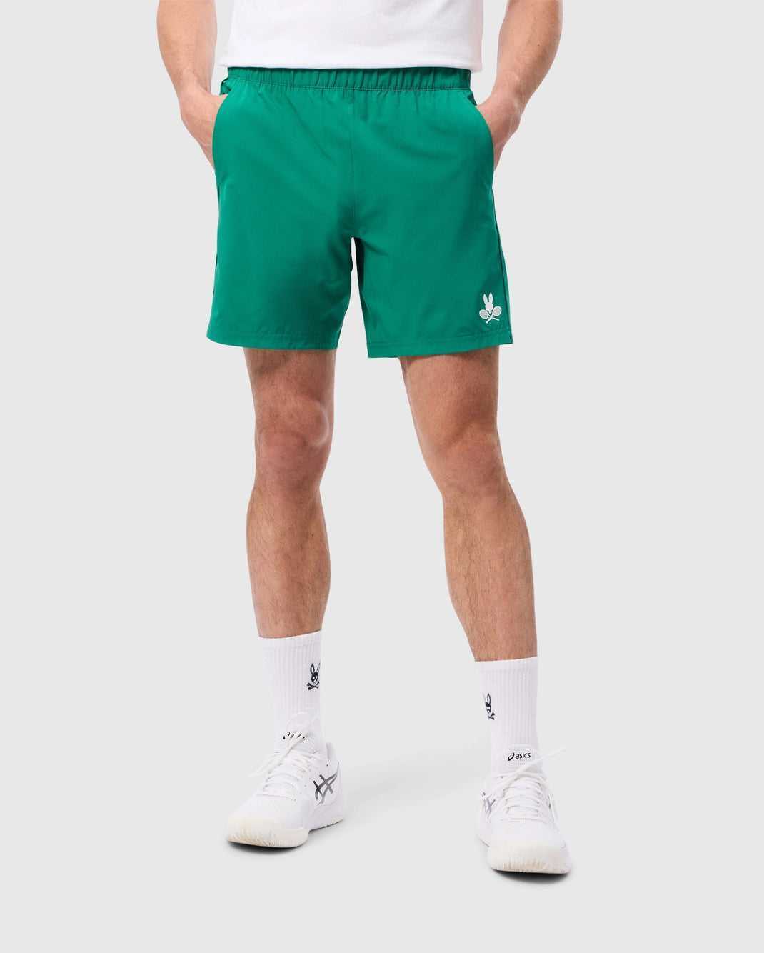 Short Psycho Bunny Courtside Sport Track Short Vert Homme | HGK-72296321